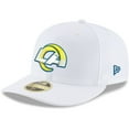 thumbnail image 1 of Men's New Era White Los Angeles Rams Omaha Low Profile 59FIFTY Fitted Hat, 1 of 5