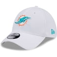 thumbnail image 1 of Men's New Era White Miami Dolphins Main 39THIRTY Flex Hat, 1 of 6