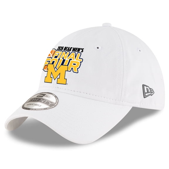 Men's New Era White Michigan Wolverines 2026 NCAA Men's Basketball Tournament March Madness Final Four 9TWENTY