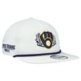 thumbnail image 1 of Men's New Era  White Milwaukee Brewers 2025 Spring Training Palm Golfer Snapback Hat, 1 of 5
