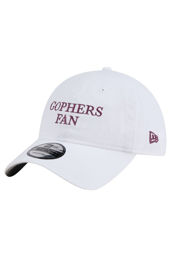 Men's New Era White Minnesota Golden Gophers Fan 9TWENTY Adjustable Hat