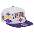 thumbnail image 1 of Men's New Era  White Minnesota Vikings Argyle 19TWENTY Adjustable Hat, 1 of 5