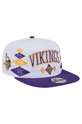 Men's New Era White Minnesota Vikings Argyle 19TWENTY Adjustable Hat