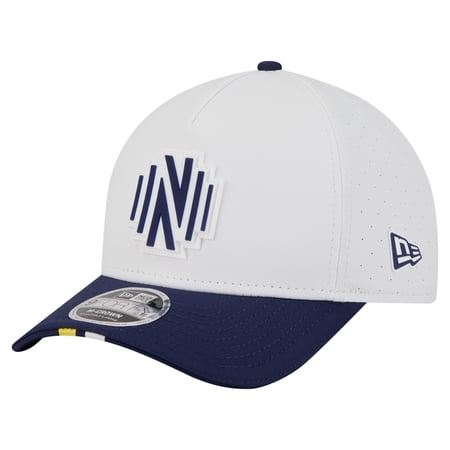 Men's New Era White Nashville SC 2026 MLS Kick Off 9FORTY M-Crown A-Frame Adjustable Hat