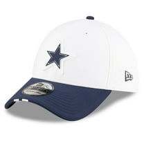 Men's New Era White/Navy Dallas Cowboys 2025 NFL Training Camp 39THIRTY Flex Hat