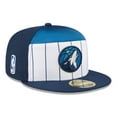 thumbnail image 1 of Men's New Era  White/Navy Minnesota Timberwolves 2025 NBA Tip Off Split Panel 59FIFTY Fitted Hat, 1 of 5