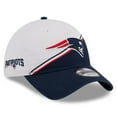 thumbnail image 1 of Men's New Era  White/Navy New England Patriots 2023 Sideline 9TWENTY Adjustable Hat, 1 of 6