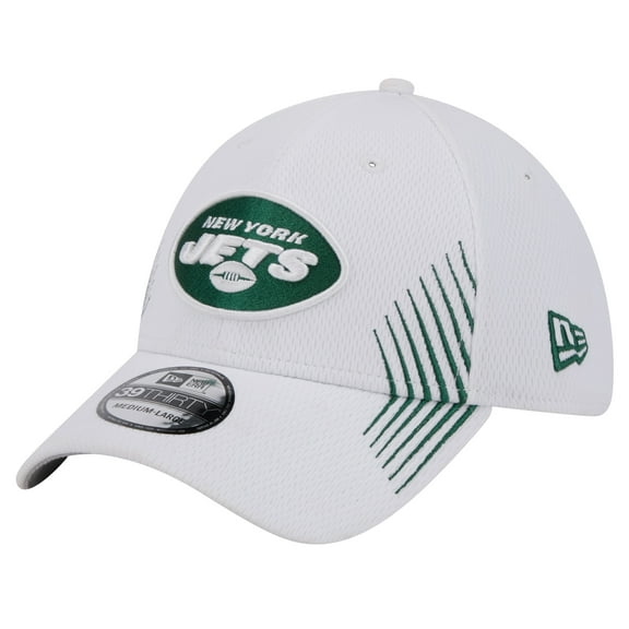 Men's New Era White New York Jets Active 39THIRTY Flex Hat