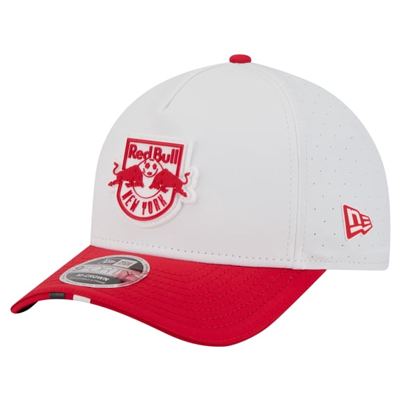 Men's New Era White New York Red Bulls 2026 MLS Kick Off 9FORTY M-Crown A-Frame Adjustable Hat