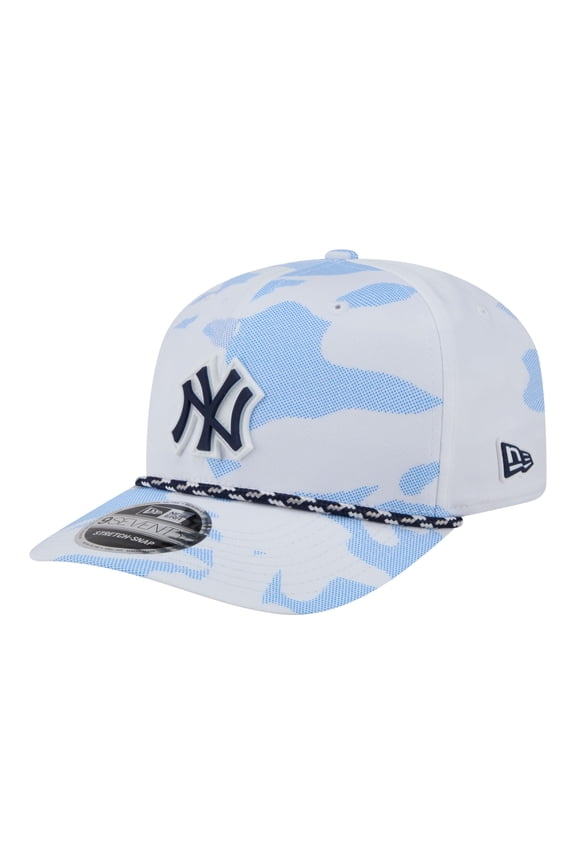 Men's New Era White New York Yankees Camo Rope 9SEVENTY Adjustable Hat