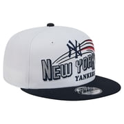 Mens New Era White New York Yankees Retro Sweep 9FIFTY Snapback Hat