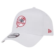Mens New Era White New York Yankees TC A-Frame 9FORTY Adjustable Hat