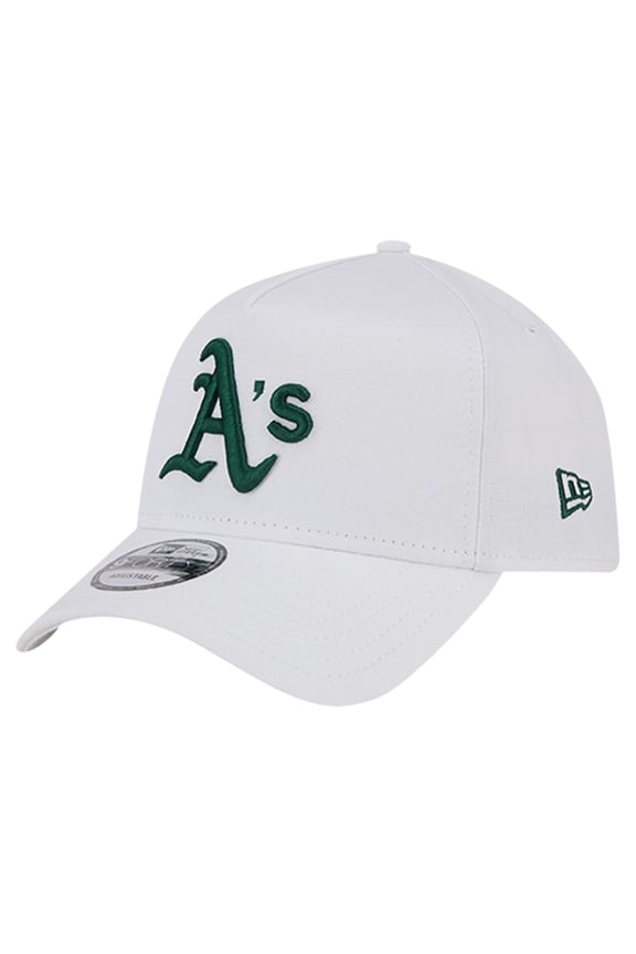 Men's New Era White Athletics TC A-Frame 9FORTY Adjustable Hat