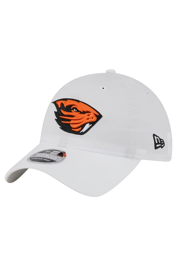 Men's New Era White Oregon State Beavers Active Ripstop 9TWENTY Adjustable Hat