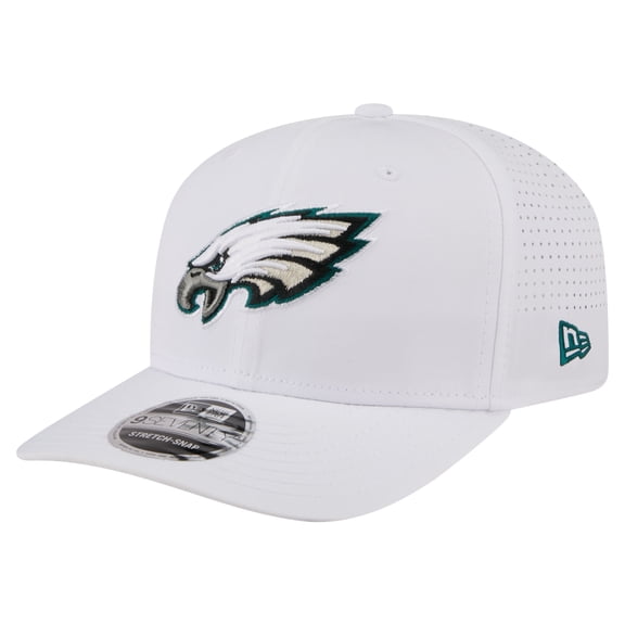 Men's New Era White Philadelphia Eagles Name Plate 9SEVENTY Adjustable Hat