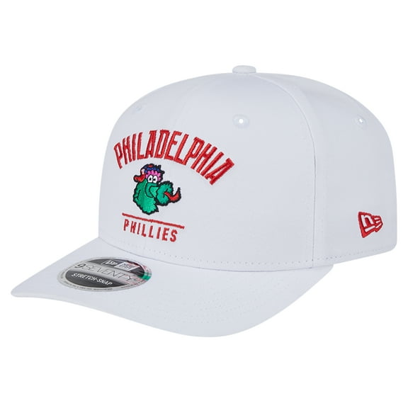 Men's New Era White Philadelphia Phillies City Arch Phanatic 9SEVENTY Stretch-Snap Adjustable Hat
