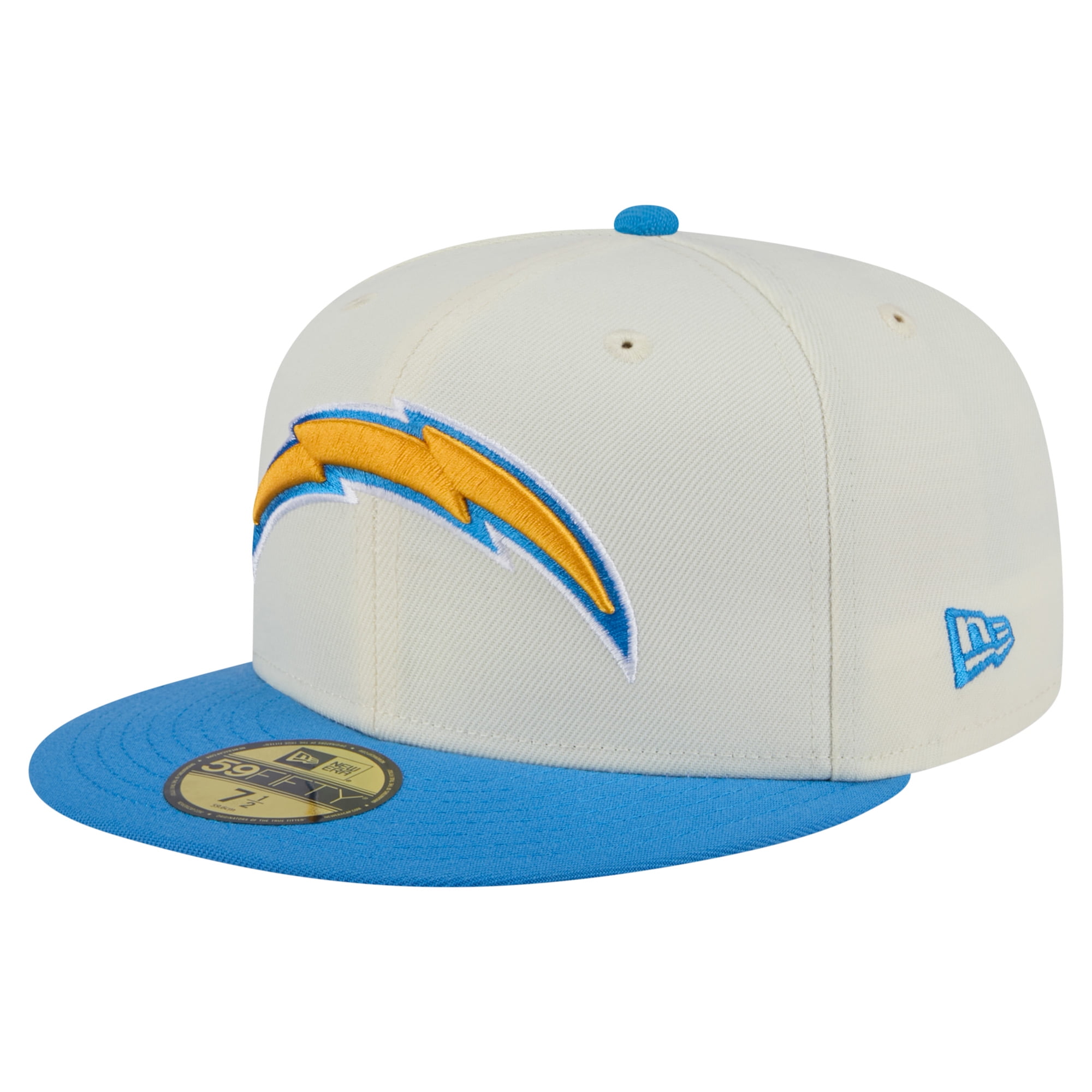 Men's New Era White/Powder Blue Los Angeles Chargers Main 59FIFTY ...