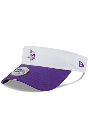 Men's New Era White/Purple Minnesota Vikings 2025 NFL Training Camp Adjustable Visor