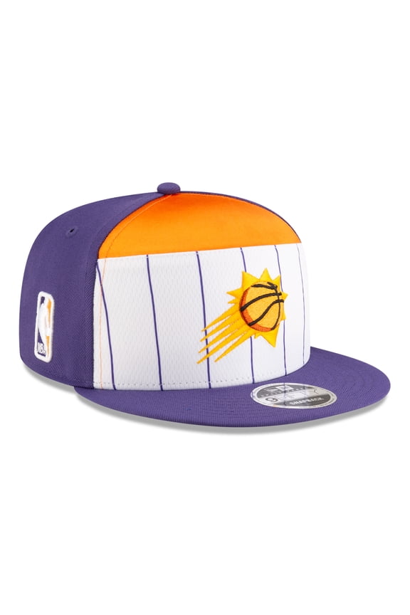Men's New Era  White/Purple Phoenix Suns 2025 NBA Tip Off Split Panel 9FIFTY Snapback Hat