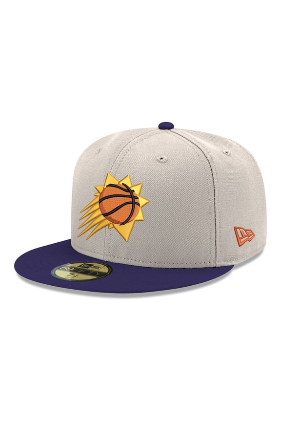 Men's New Era  White/Purple Phoenix Suns Chrome 59FIFTY Fitted Hat