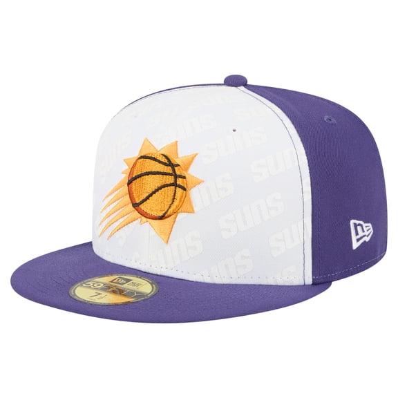 Men's New Era White/Purple Phoenix Suns Repeat 59Fifty Fitted Hat