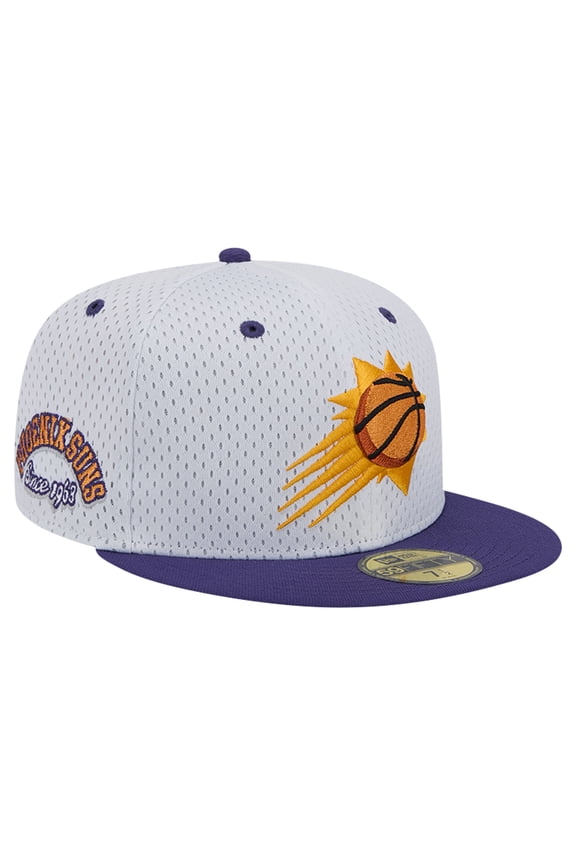 Men's New Era White/Purple Phoenix Suns Throwback 2Tone 59FIFTY Fitted Hat