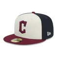 thumbnail image 1 of Men's New Era  White/Red Cleveland Guardians 2024 City Connect 59FIFTY Fitted Hat, 1 of 6