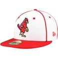 thumbnail image 1 of Men's New Era White/Red Memphis Redbirds Authentic Collection 59FIFTY Fitted Hat, 1 of 6