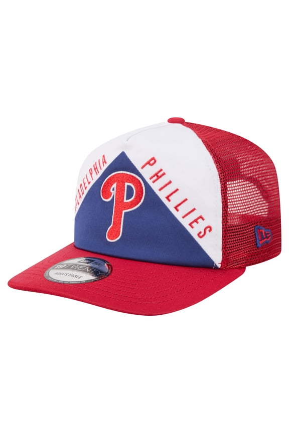Men's New Era White/Red Philadelphia Phillies Retro Cut 19TWENTY Adjustable Trucker Hat