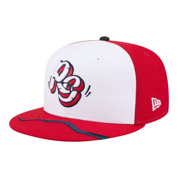 Men's New Era  White/Red Rancho Cucamonga Quakes Authentic Collection 59FIFTY Fitted Hat