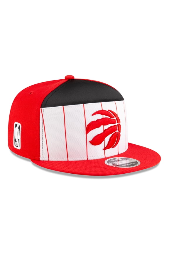 Men's New Era White/Red Toronto Raptors 2025 NBA Tip Off Split Panel 9FIFTY Snapback Hat