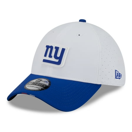 Men's New Era  White/Royal New York Giants 2025 NFL Training Camp 39THIRTY Flex Hat