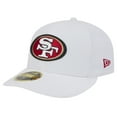 thumbnail image 1 of Men's New Era White San Francisco 49ers Omaha Low Profile 59FIFTY Fitted Hat, 1 of 5