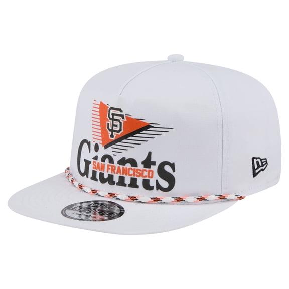Men's New Era White San Francisco Giants Collide Golfer Snapback Hat