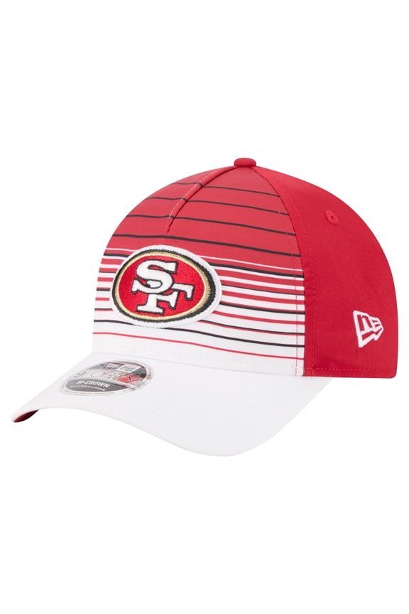 Men's New Era White/Scarlet San Francisco 49ers Adventure Gradient 9FORTY M-Crown A-Frame Adjustable Hat