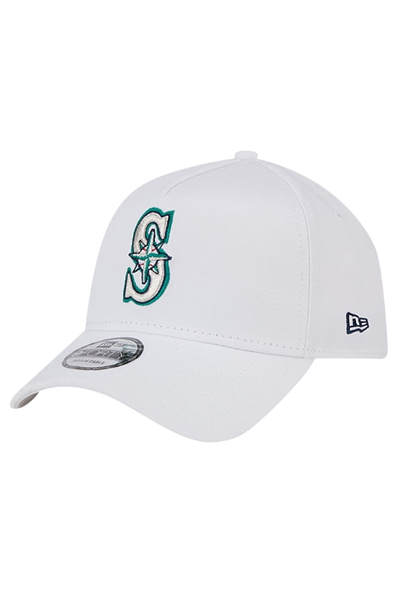 Men's New Era White Seattle Mariners TC A-Frame 9FORTY Adjustable Hat
