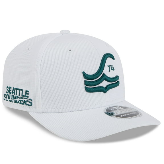 Men's New Era White Seattle Sounders FC 2025 Jersey Hook 9SEVENTY Stretch-Snap Hat