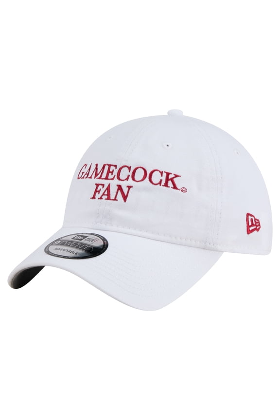 Men's New Era White South Carolina Gamecocks Fan 9TWENTY Adjustable Hat