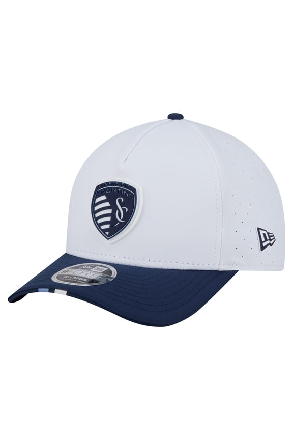 Men's New Era  White Sporting Kansas City 2026 MLS Kick Off 9FORTY M-Crown A-Frame Adjustable Hat