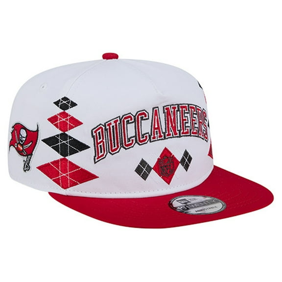 Men's New Era White Tampa Bay Buccaneers Argyle 19TWENTY Adjustable Hat