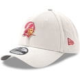 thumbnail image 1 of Men's New Era White Tampa Bay Buccaneers Throwback Logo Iced II 39THIRTY Flex Hat, 1 of 5