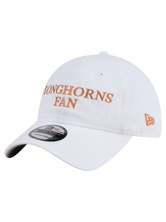 Men's New Era White Texas Longhorns Fan 9TWENTY Adjustable Hat