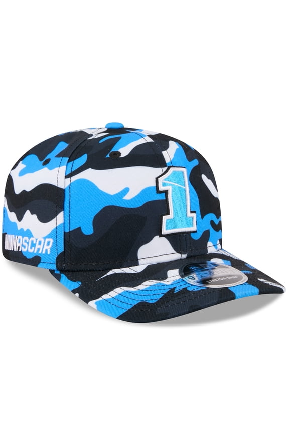 Men's New Era Ross Chastain Blue Camo 9SEVENTY Stretch-Snap Hat