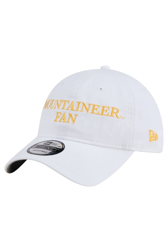 Men's New Era White West Virginia Mountaineers Fan 9TWENTY Adjustable Hat