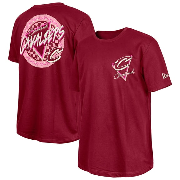 Men's-New Era  Wine Cleveland Cavaliers Glow-in-the-Dark T-Shirt