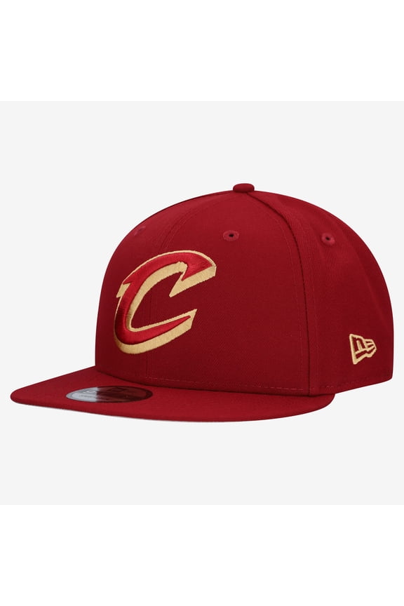 Men's New Era Wine Cleveland Cavaliers Team 9FIFTY Snapback Hat