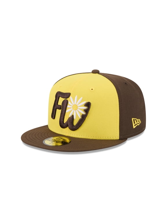 Men's-New Era Yellow Fort Wayne TinCaps Theme Nights 59FIFTY Fitted Hat