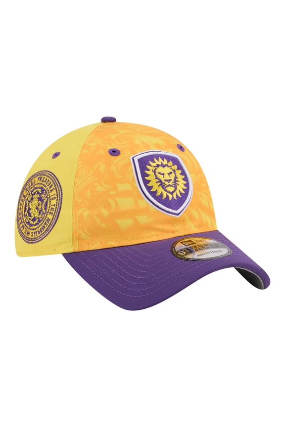 Men's New Era Yellow Orlando City SC 2026 Jersey Hook 9TWENTY Adjustable Hat