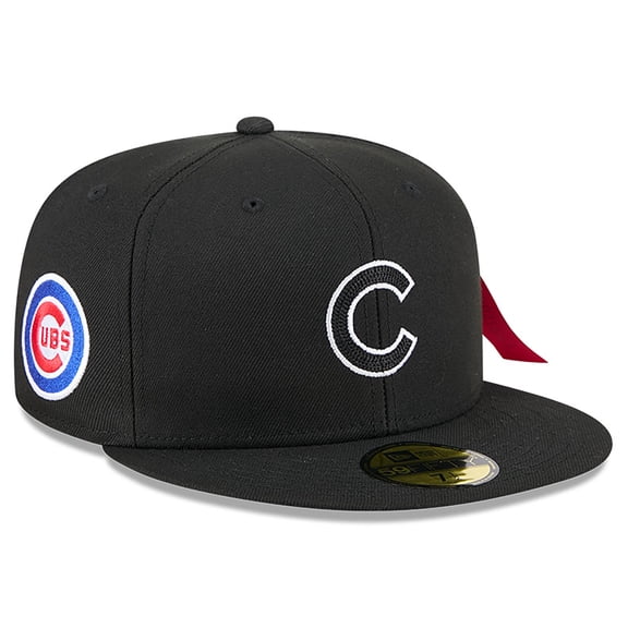 Men's New Era x Alpha Industries Black Chicago Cubs 59FIFTY Fitted Hat