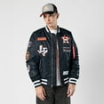 thumbnail image 1 of Men's New Era x Alpha Industries Navy Houston Astros Full-Zip Bomber Jacket, 1 of 5